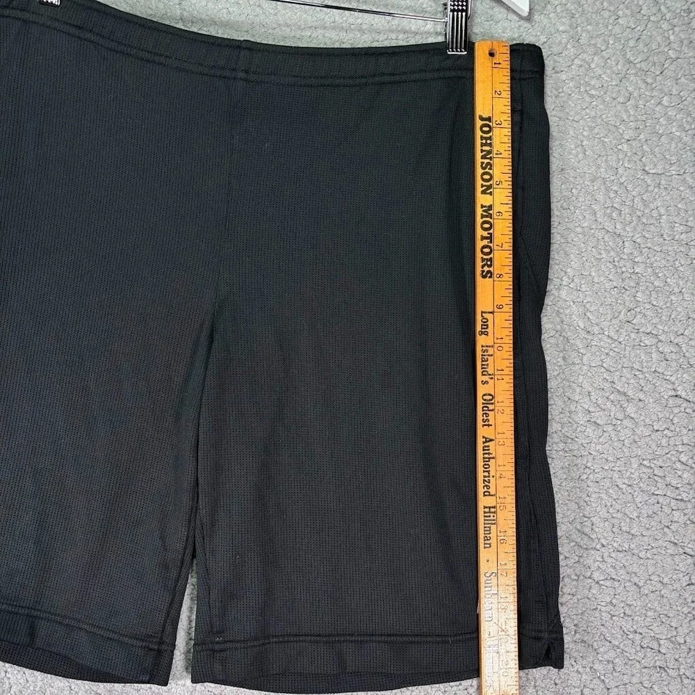 NIKE Sportswear Shorts Training Mens L Black Spellout Logo NO ELASTIC NSW